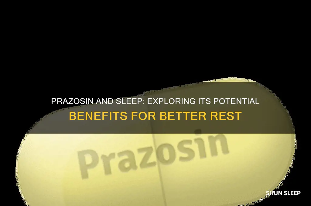 does prazosin help with sleep