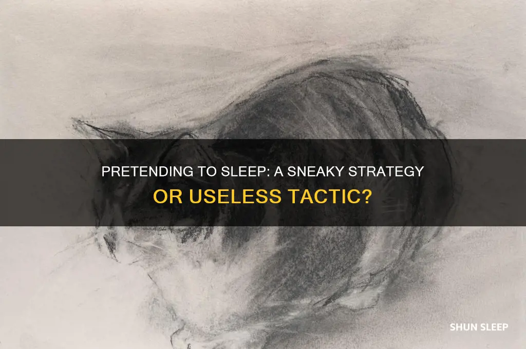 does pretending to sleep help