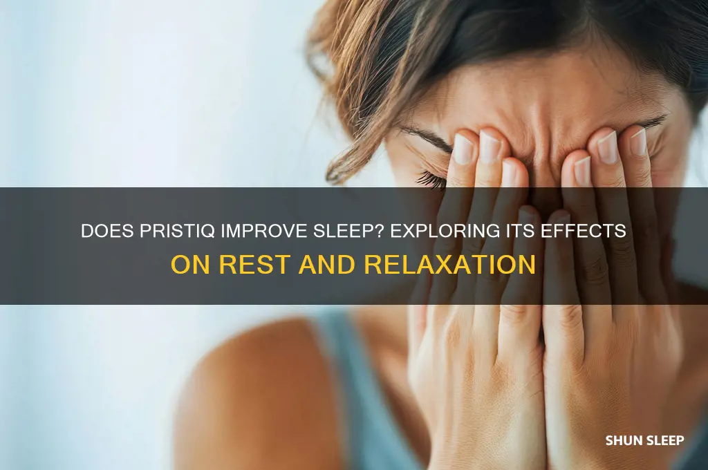 does pristiq help with sleep