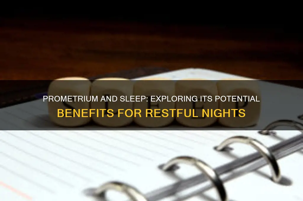 does prometrium help with sleep