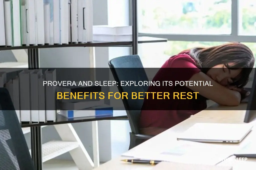 does provera help with sleep
