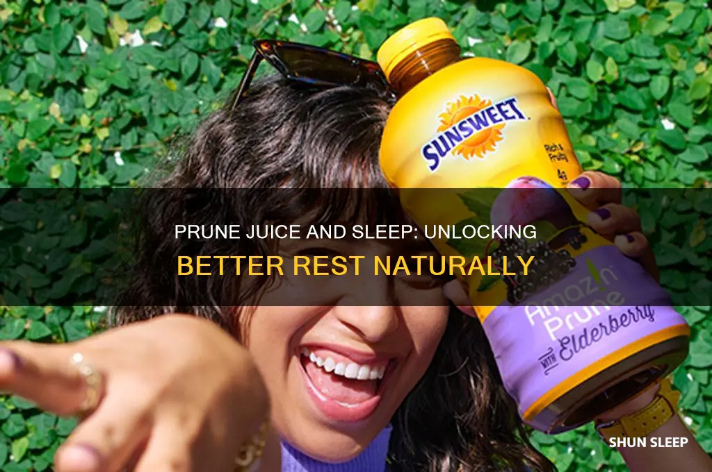 does prune juice help you sleep
