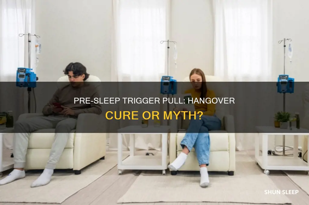 does pulling the trigger before sleep help reduce hangover