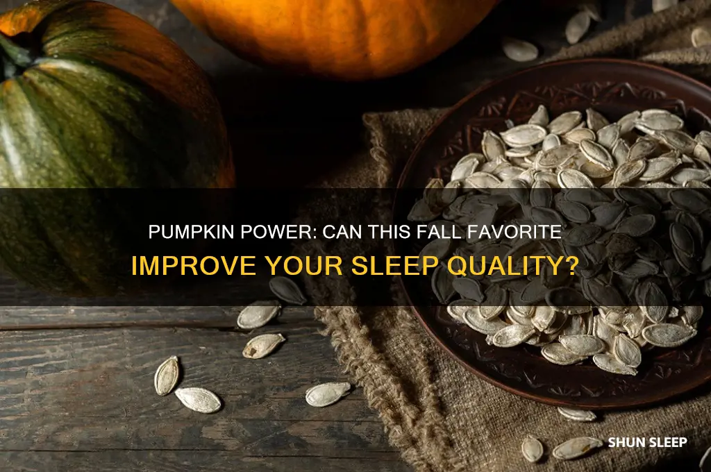 does pumpkin help you sleep