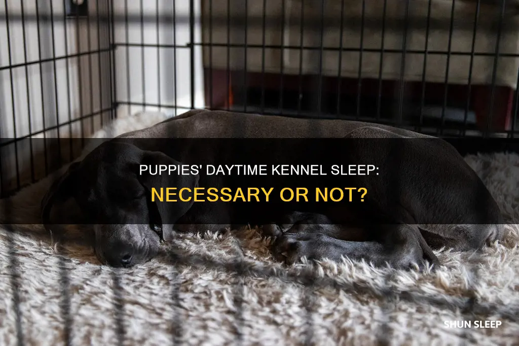 does puppy need to sleep in kennel during the day