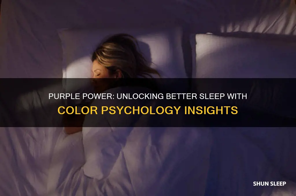 does purple help you sleep