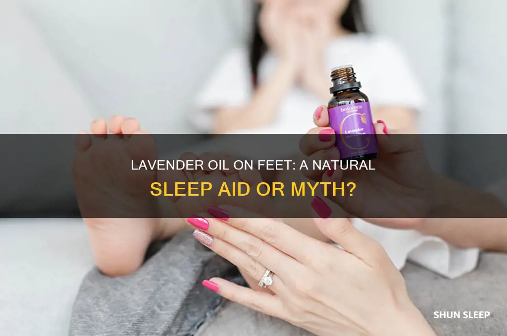 does putting lavender oil on your feet help you sleep