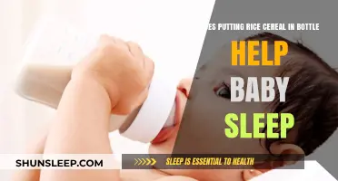 Rice Cereal in Bottles: Does It Really Help Babies Sleep Better?
