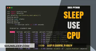 Python Sleep: Does it Rest the CPU?