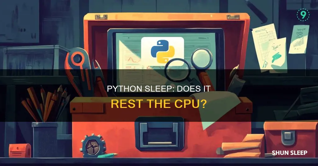 does python sleep use cpu