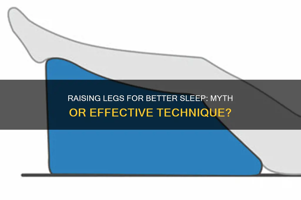 does raising your legs help sleep