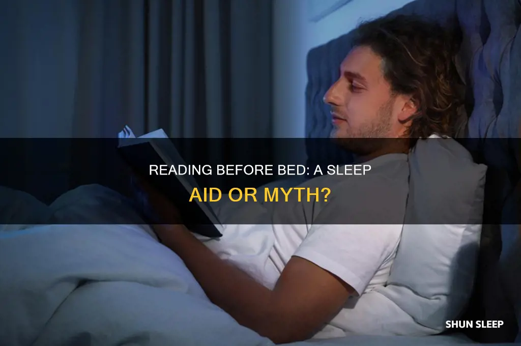 does reading a book before bed help you sleep