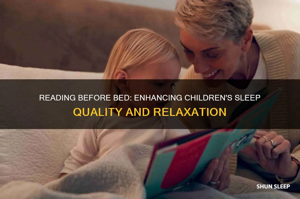 does reading help children sleep