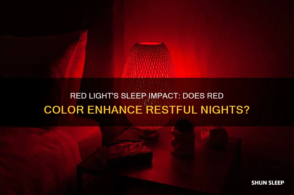 does red color help you sleep