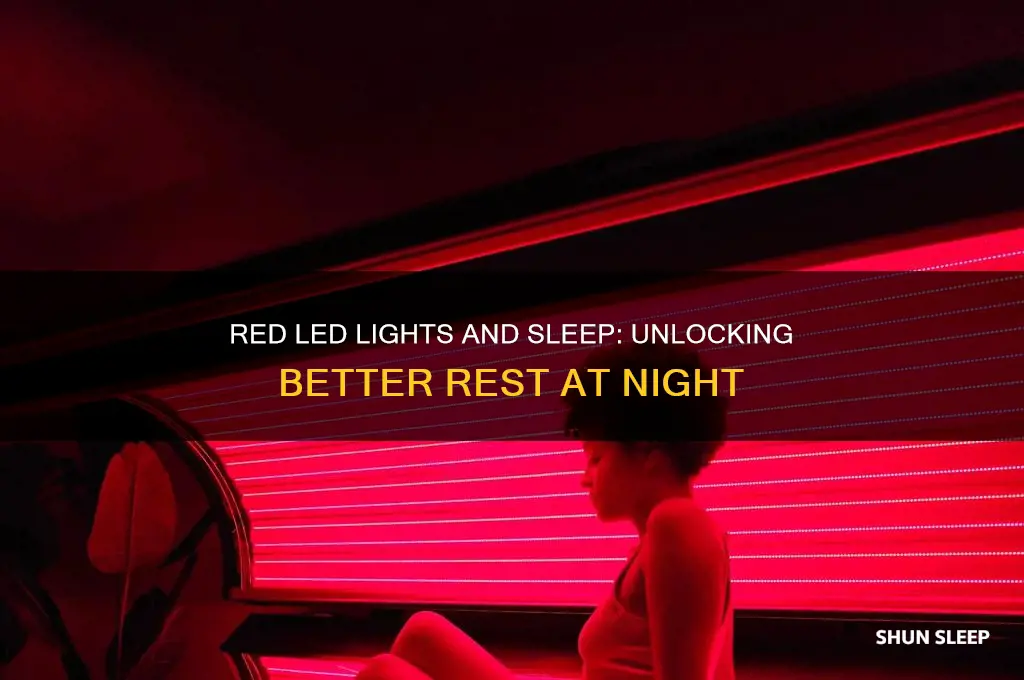 does red led lights help sleep