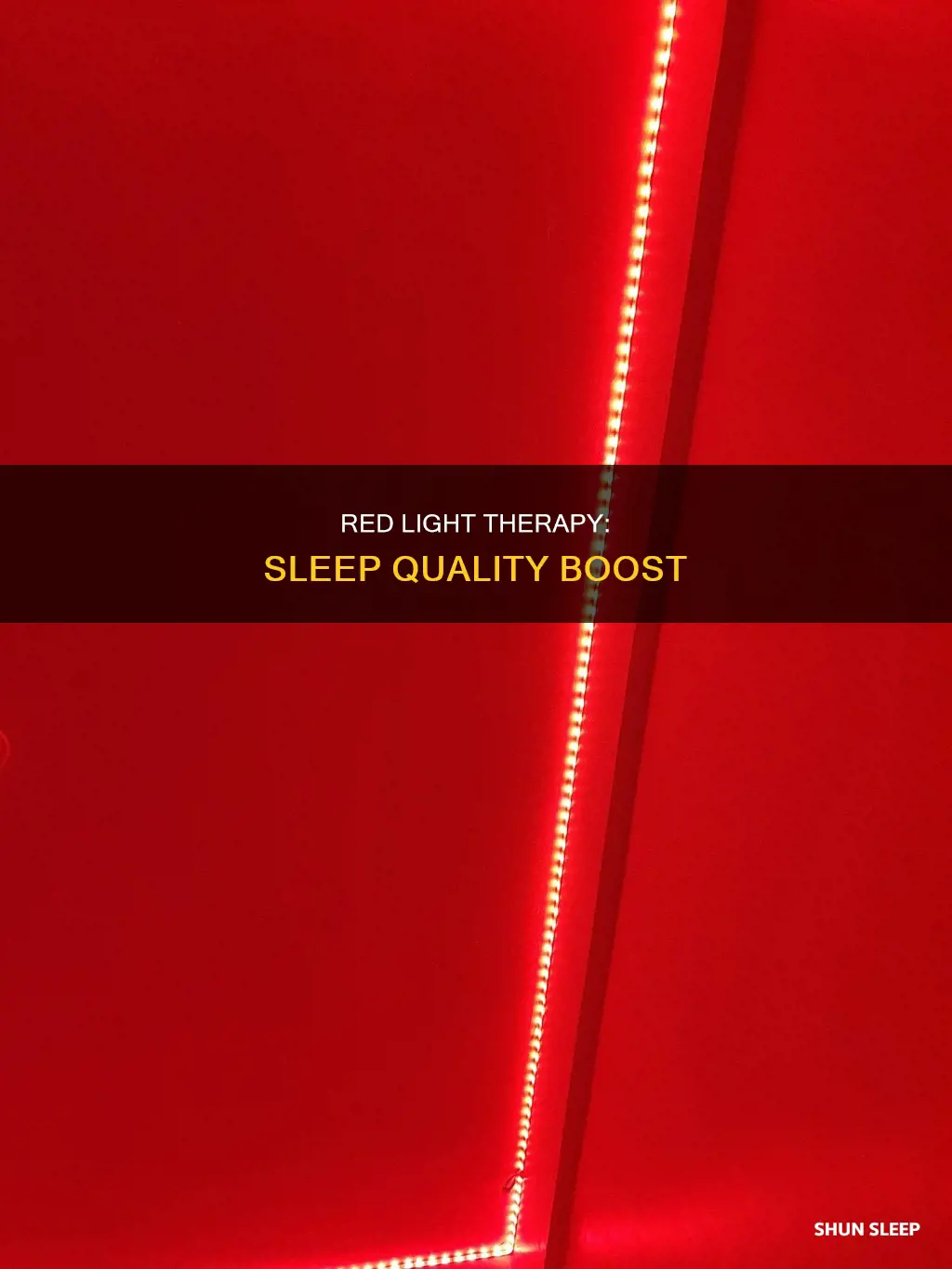 does red light result in better sleep
