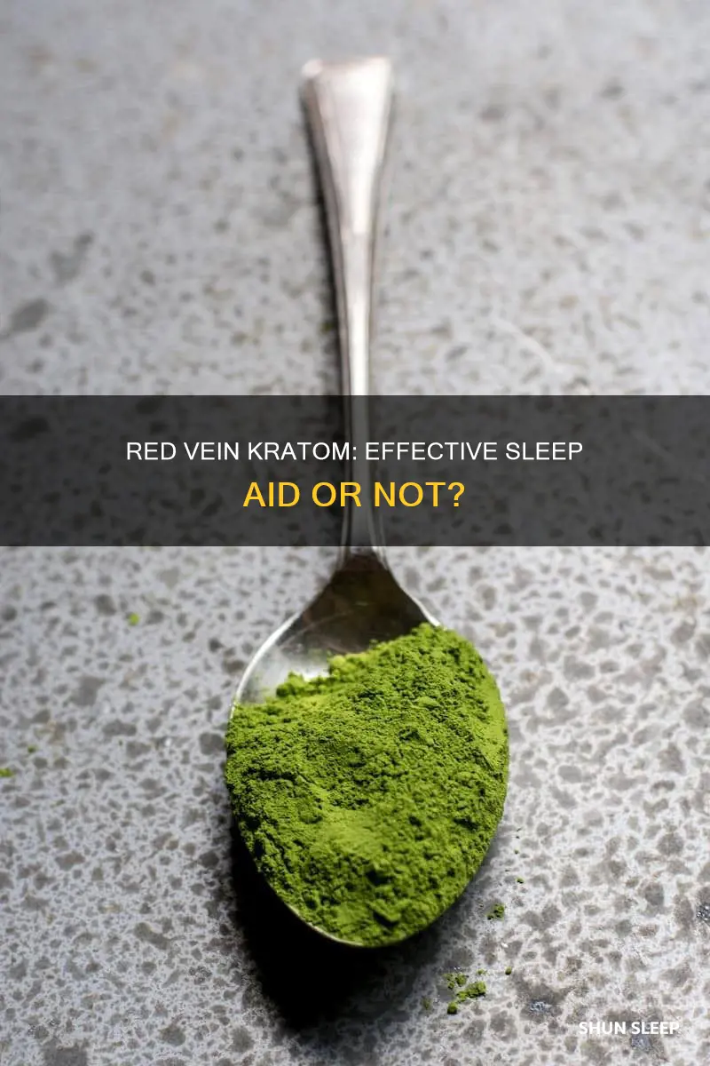 does red vein kratom work for sleep