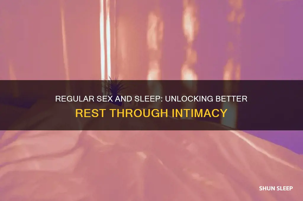 does regular sex help you sleep better