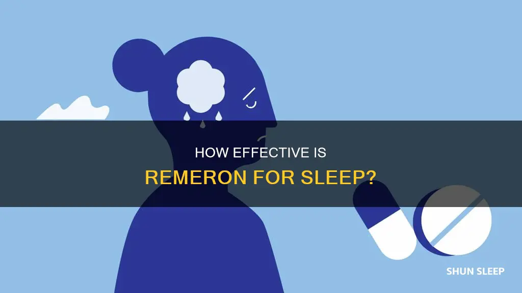 does remeron work right away for sleep