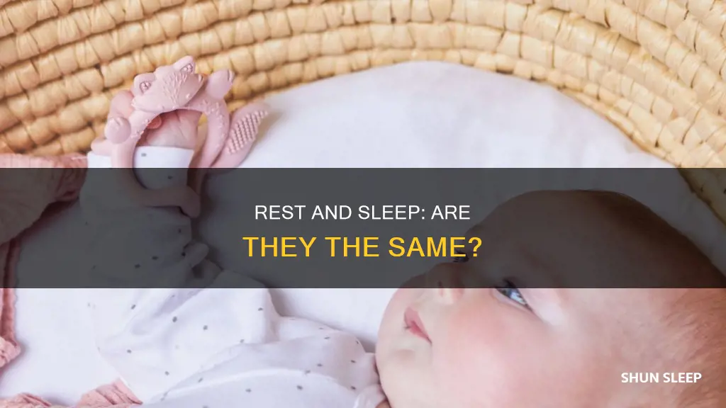 does rest mean sleep
