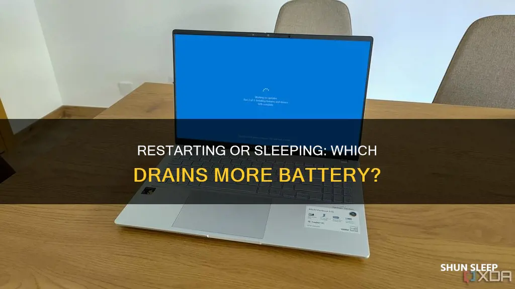 does restarting or sleeping use more battery