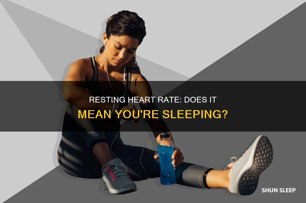 does resting heart rate mean sleeping