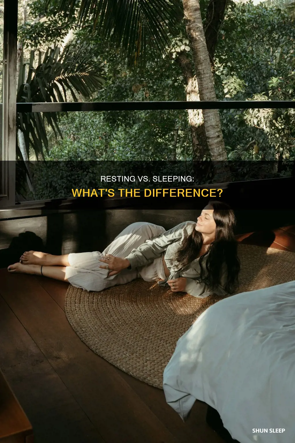 does resting mean sleeping