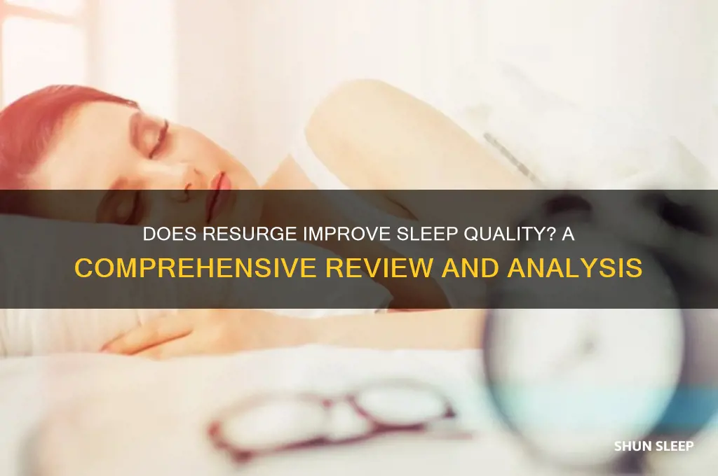 does resurge help you sleep
