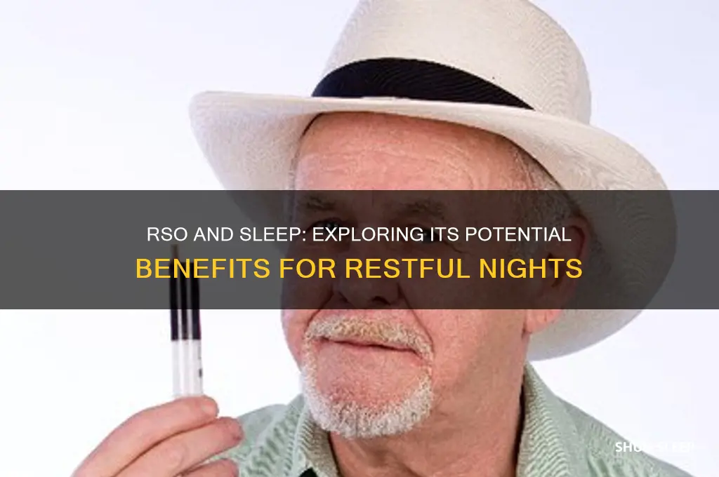 does rso help with sleep