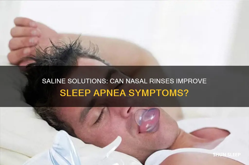 does saline help sleep apnea