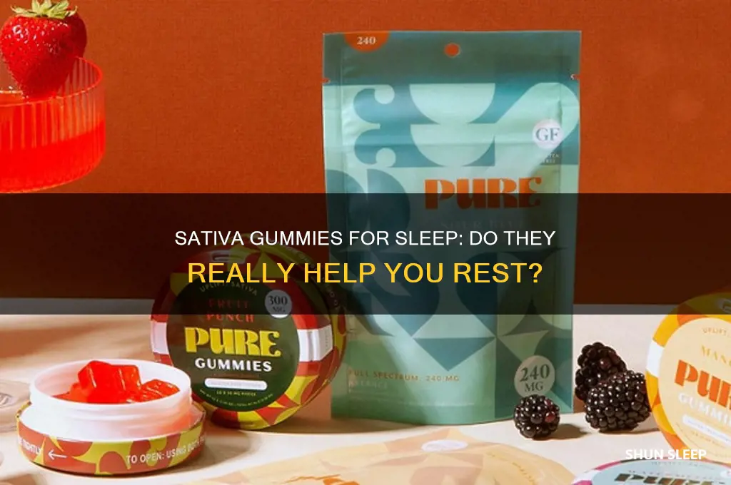 does sativa gummies help you sleep