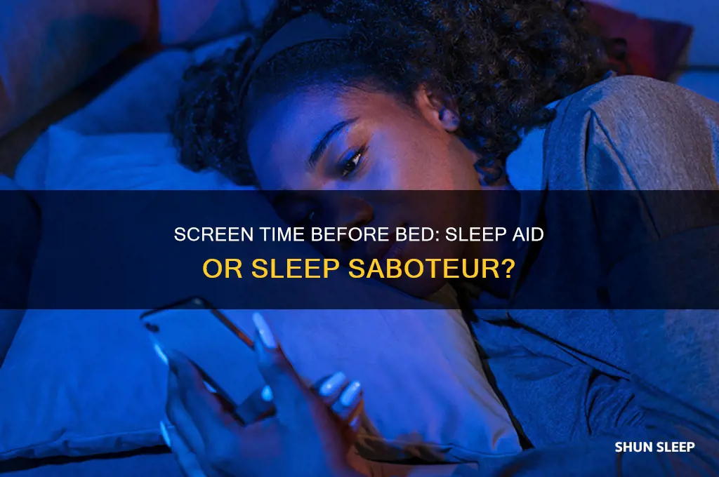 does screen time ever help anyone to go to sleep