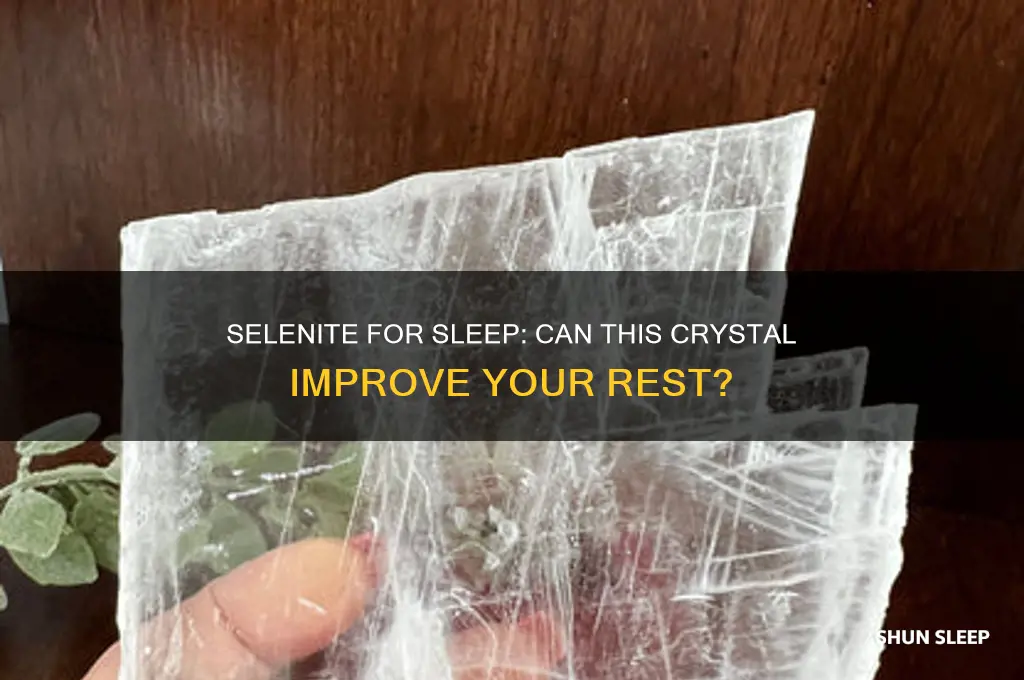 does selenite help you sleep