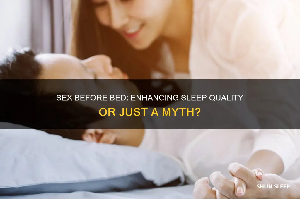 does sex before bed help sleep