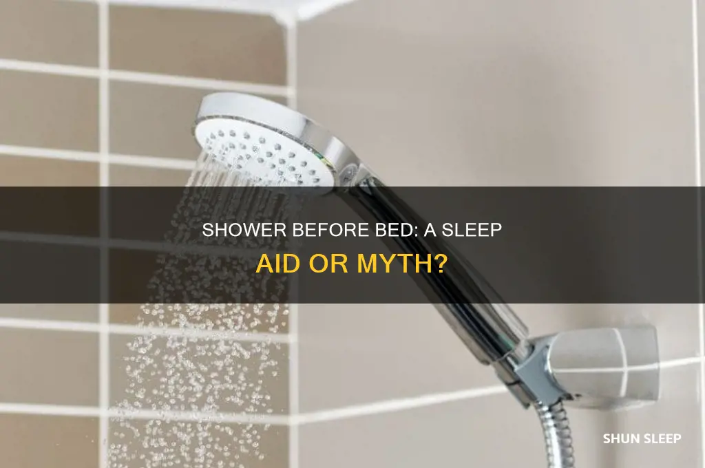 does shower before bed help sleep
