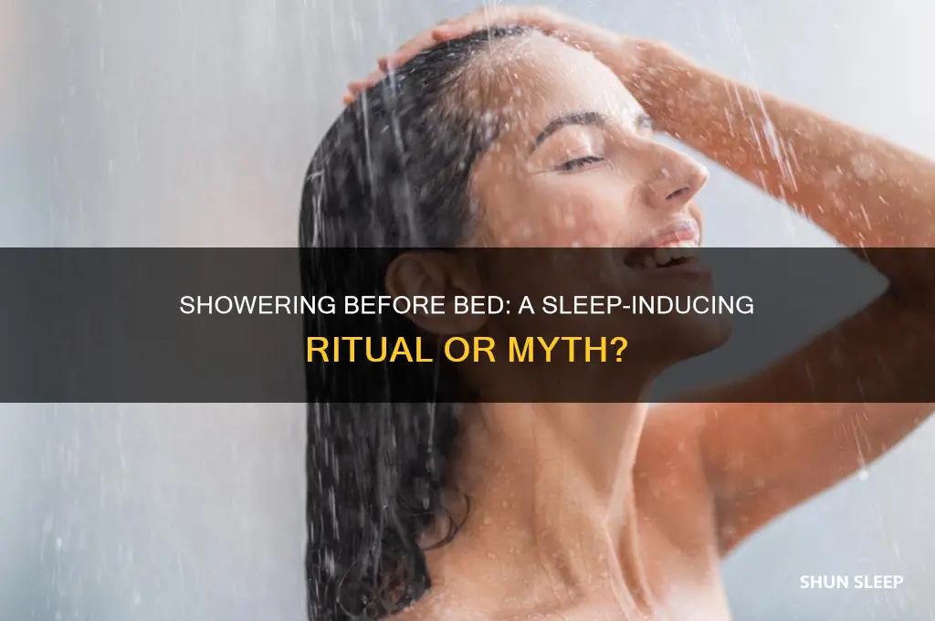 does showering before bed help you sleep