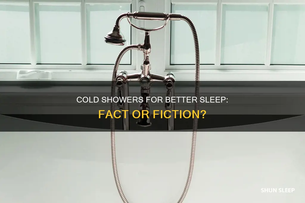 does showering with cold water help you sleep