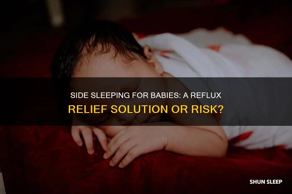 does side sleeping help babies with reflux