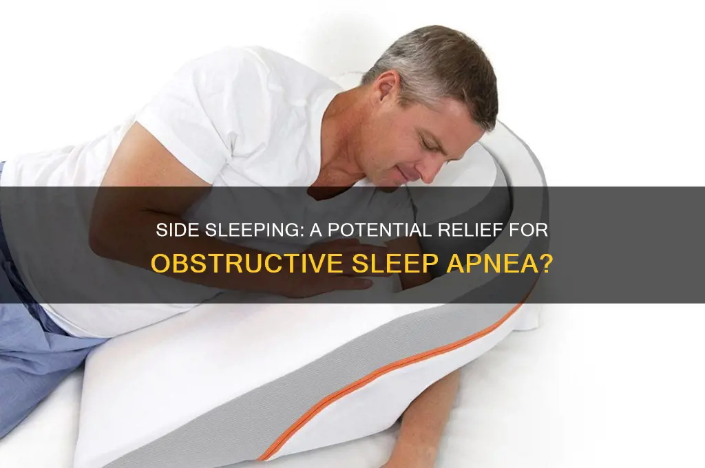 does side sleeping help obstructive sleep apnea