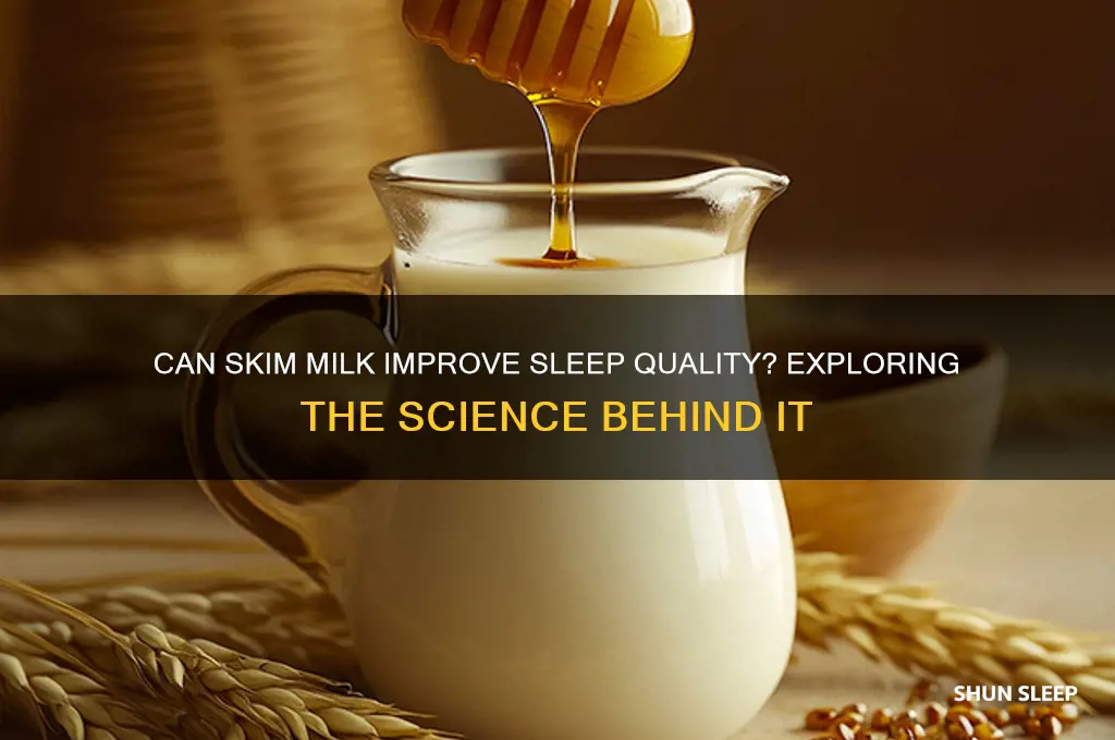 does skim milk help you sleep