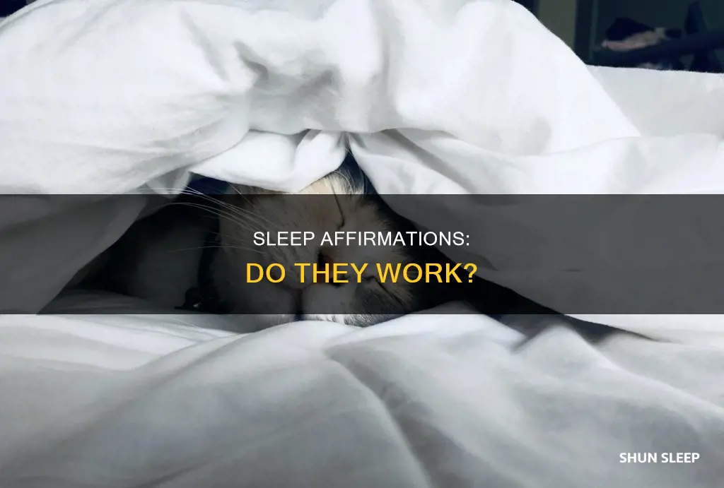 does sleep affirmations work
