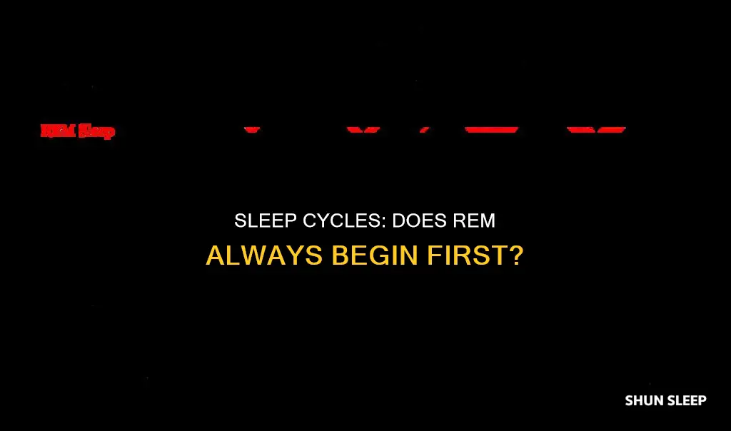 does sleep begins with rem