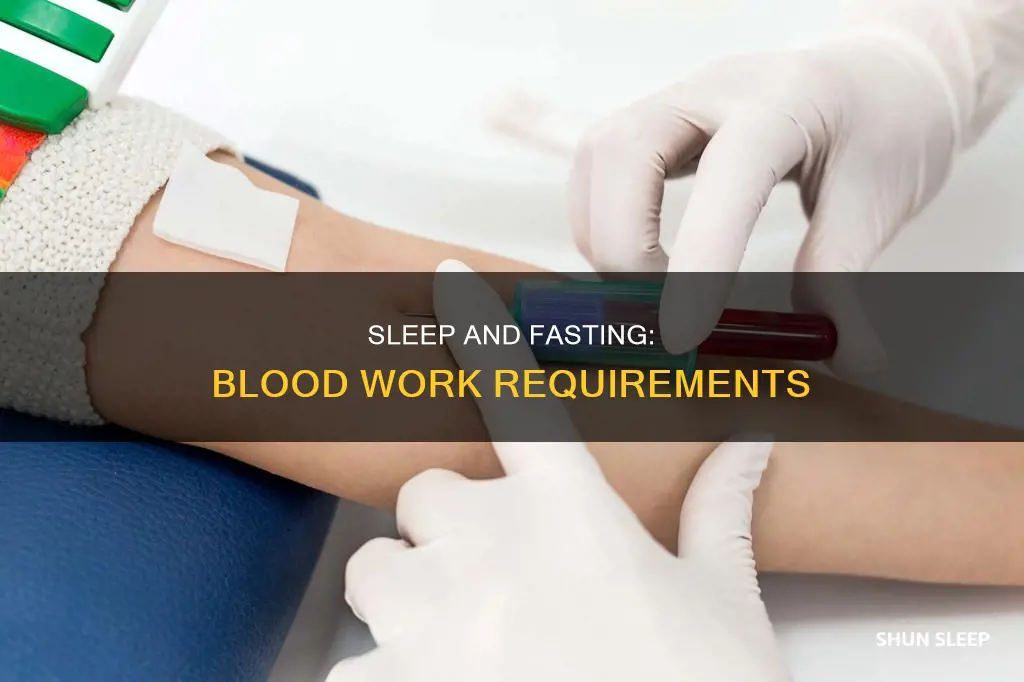does sleep count as fasting for blood work