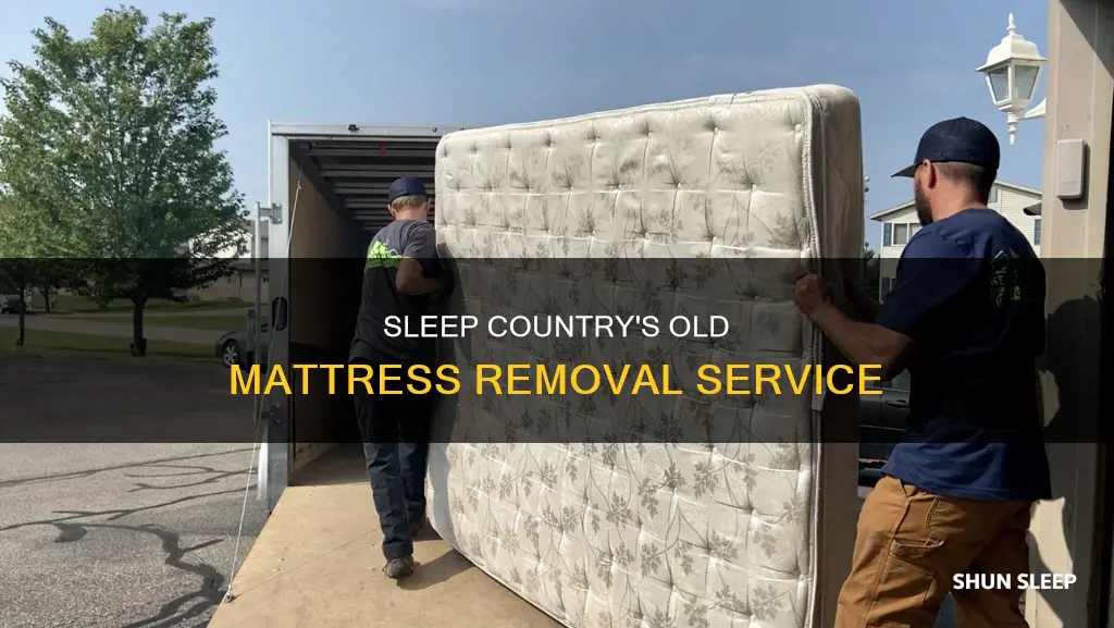 does sleep country remove old mattress