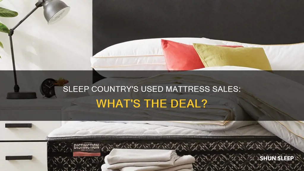 does sleep country sell used mattresses