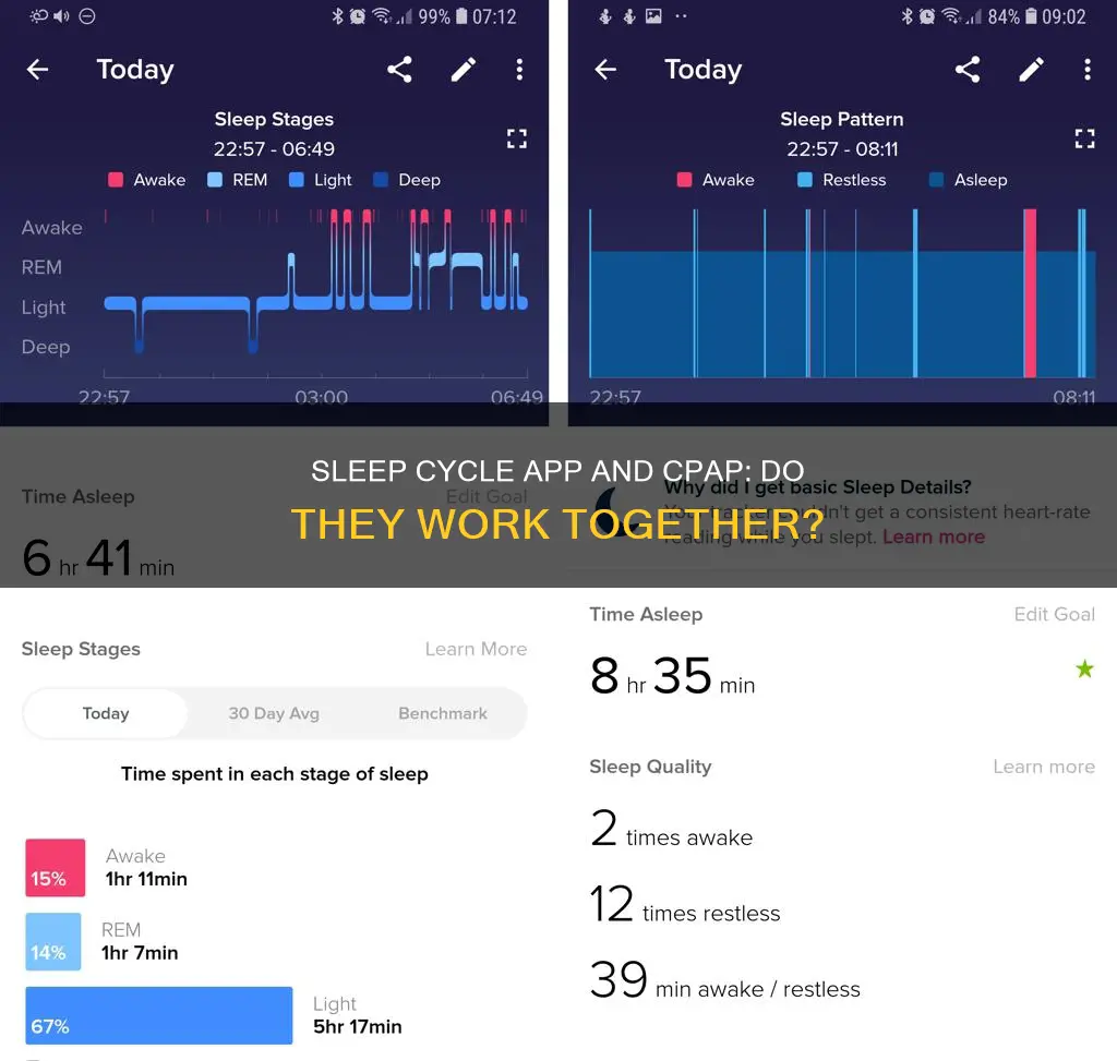 does sleep cycle app work with cpap
