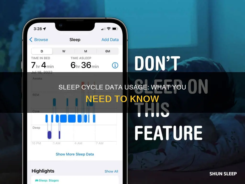 does sleep cycle use data