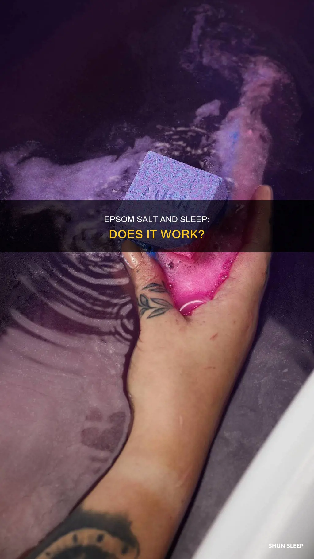 does sleep epsom salt work