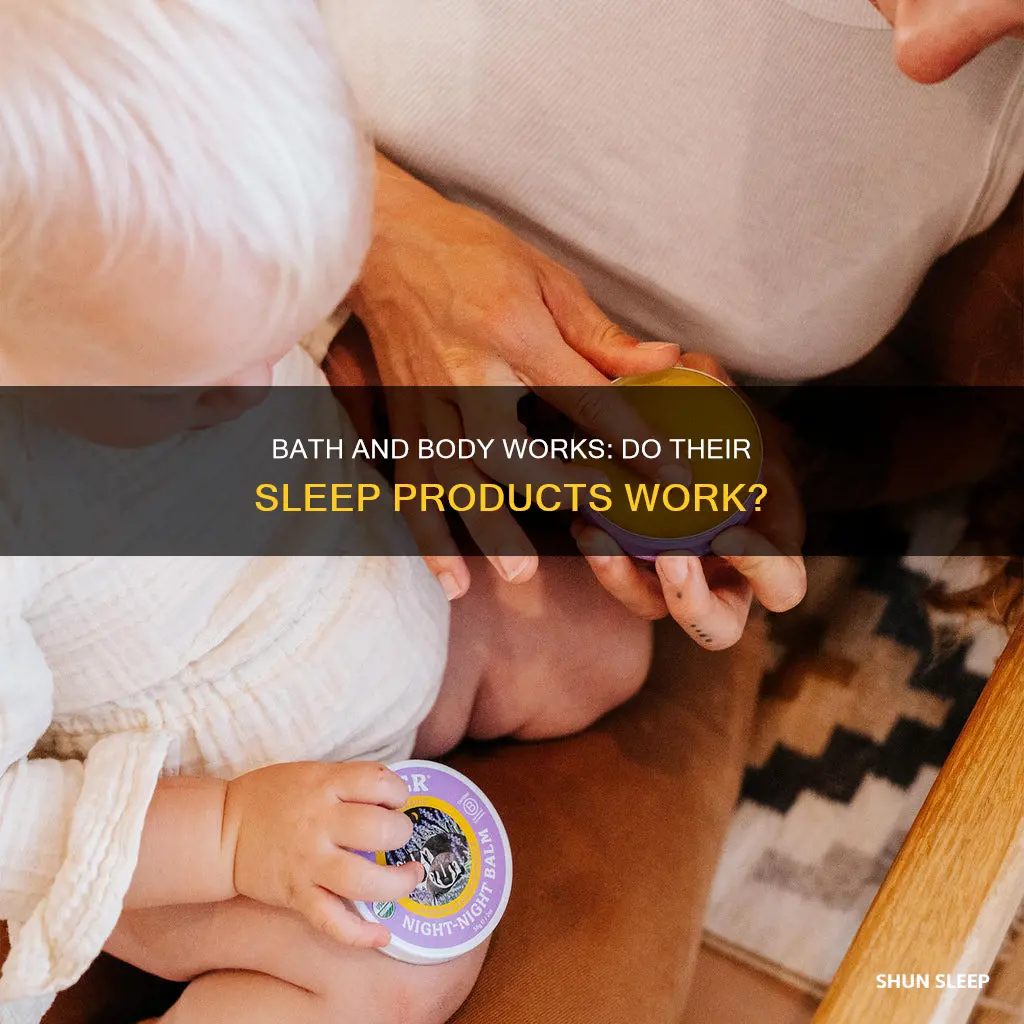 does sleep from bath and body works work