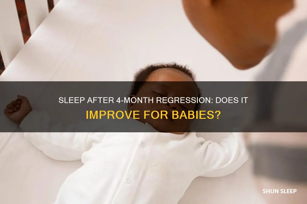 does sleep get better after 4 month regression
